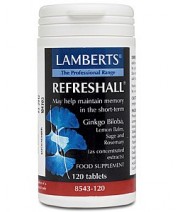 Lamberts Refreshall Tablets Ginkgo Lemon Balm Sage and Rosemary