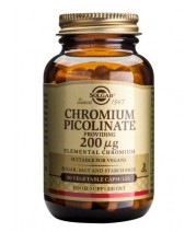 Solgar Chromium Picolinate - 100ug 200ug & 500ug Tablets & Veg Caps