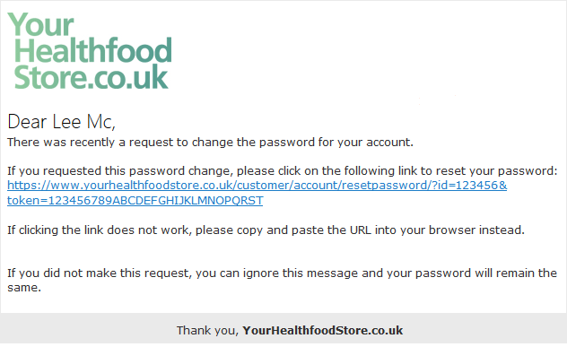 Email screenshot Email screenshot
